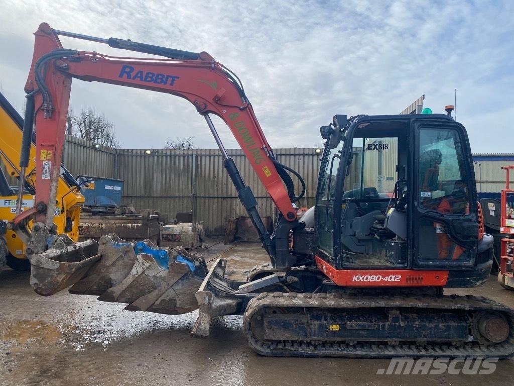 Kubota KX 080-4 Vidutinės galios ekskavatoriai 7-12 t