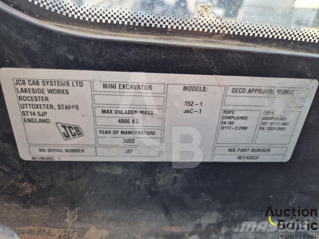 JCB 36C-1 Mini ekskavatoriai < 7 t