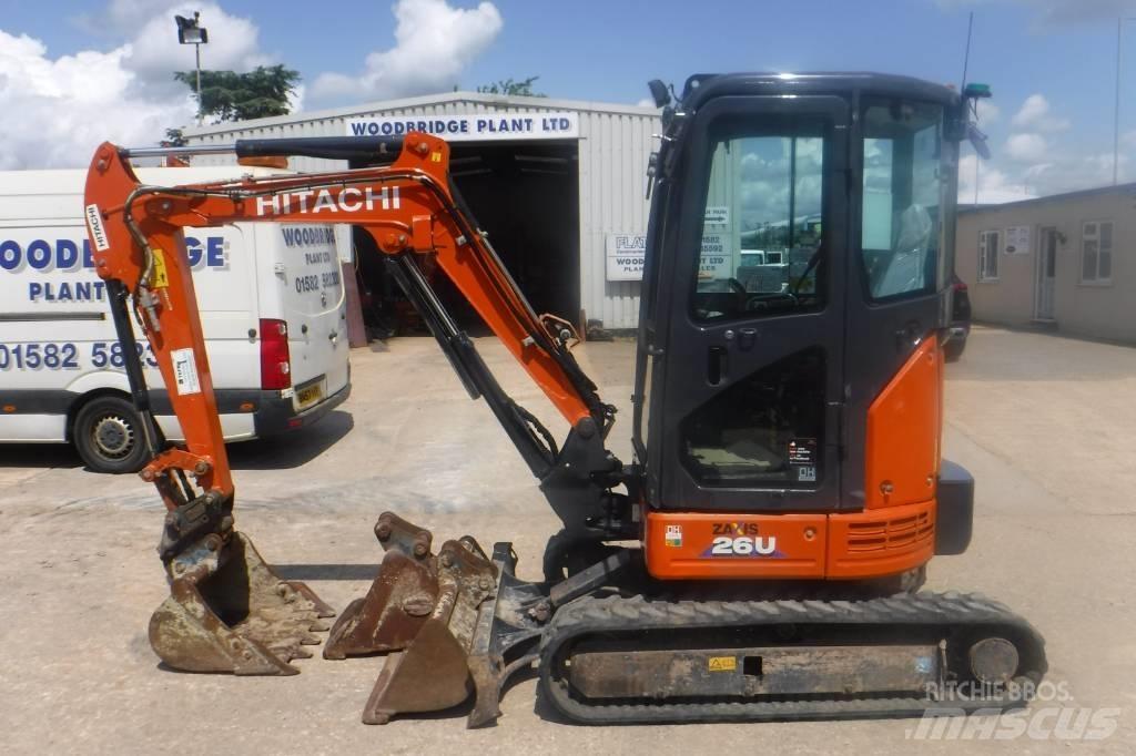 Hitachi ZX 26 U-6 Mini ekskavatoriai < 7 t