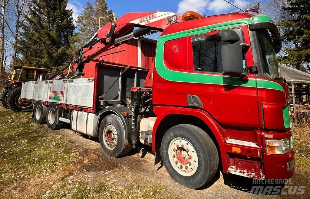 Scania P 124 GB Automobiliniai kranai
