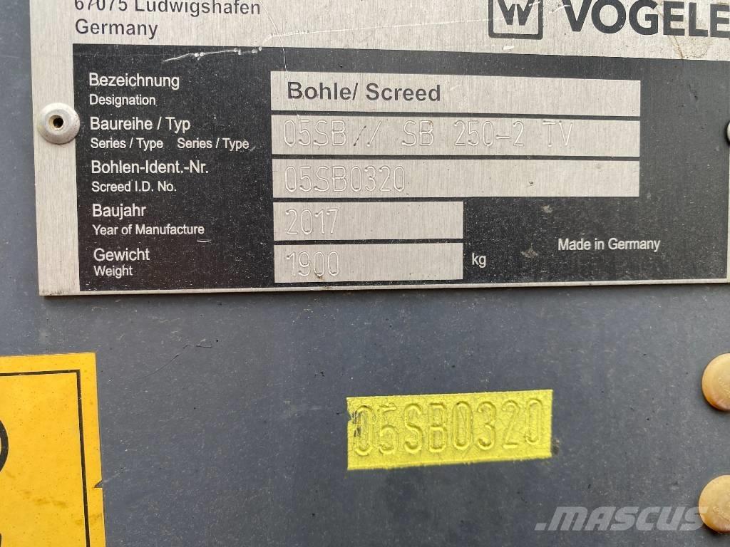 Vögele SB 250-2 TV Asfalto klotuvai