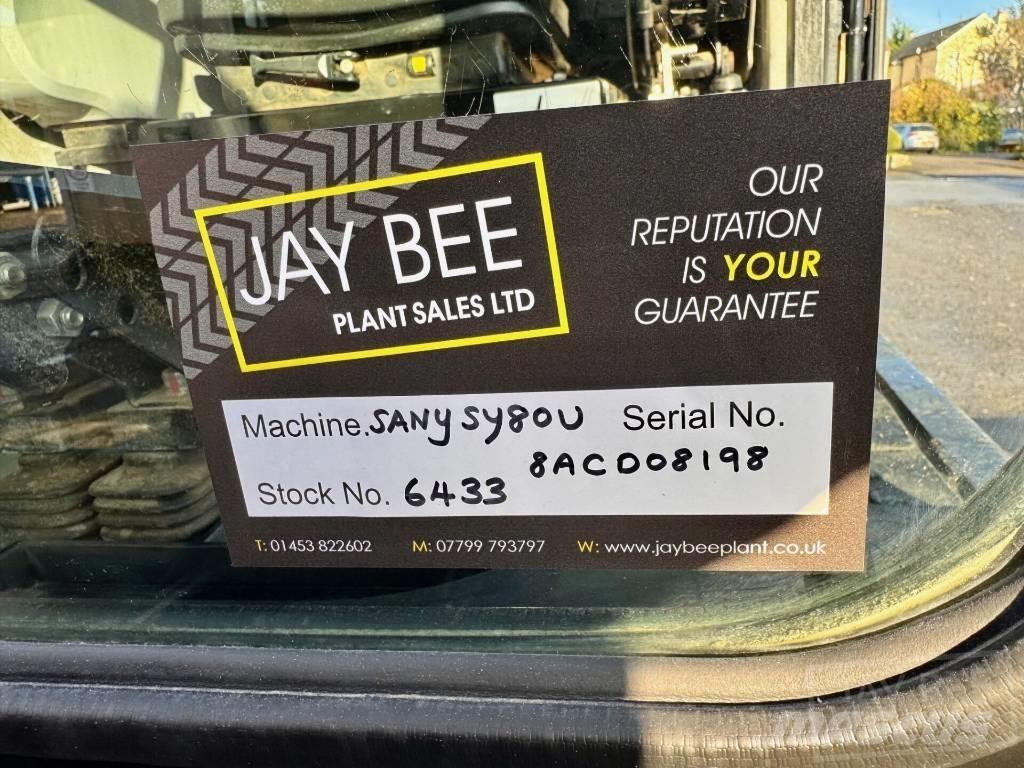 Sany SY 80 U Mini ekskavatoriai < 7 t