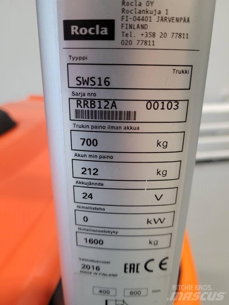 Rocla SWS 16 Rankiniai vėžimėliai