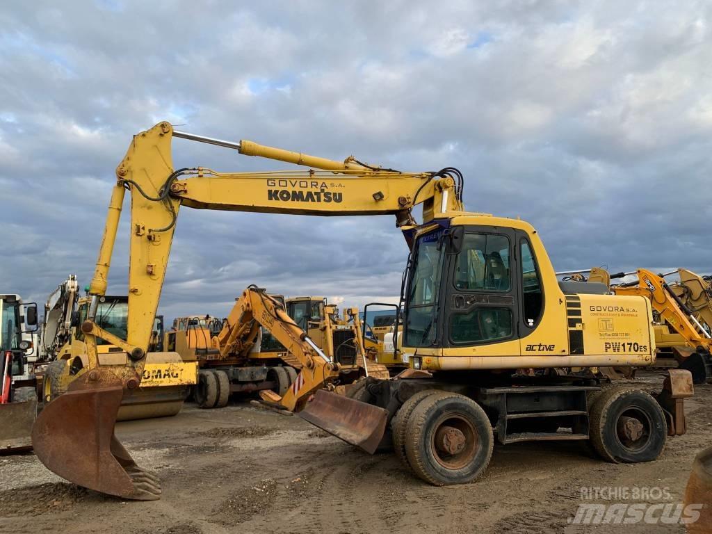 Komatsu PW 170 ES Ratiniai ekskavatoriai