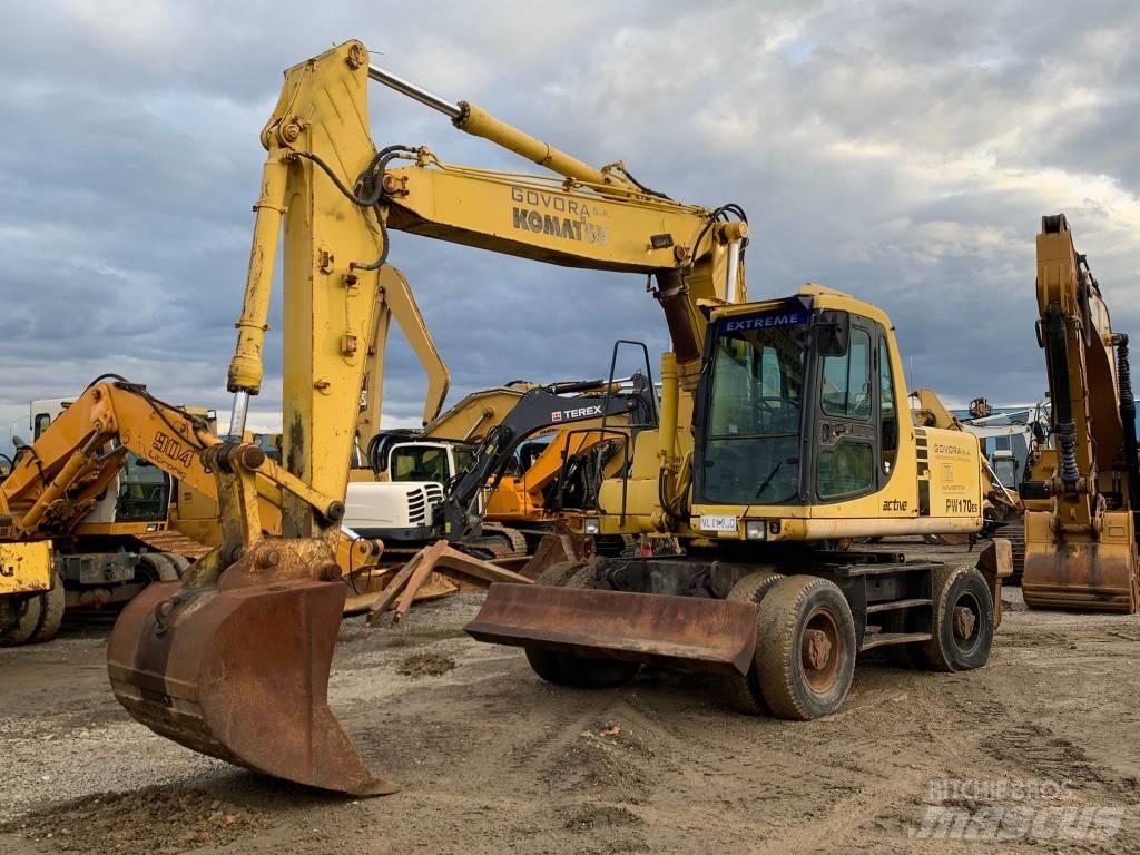 Komatsu PW 170 ES Ratiniai ekskavatoriai
