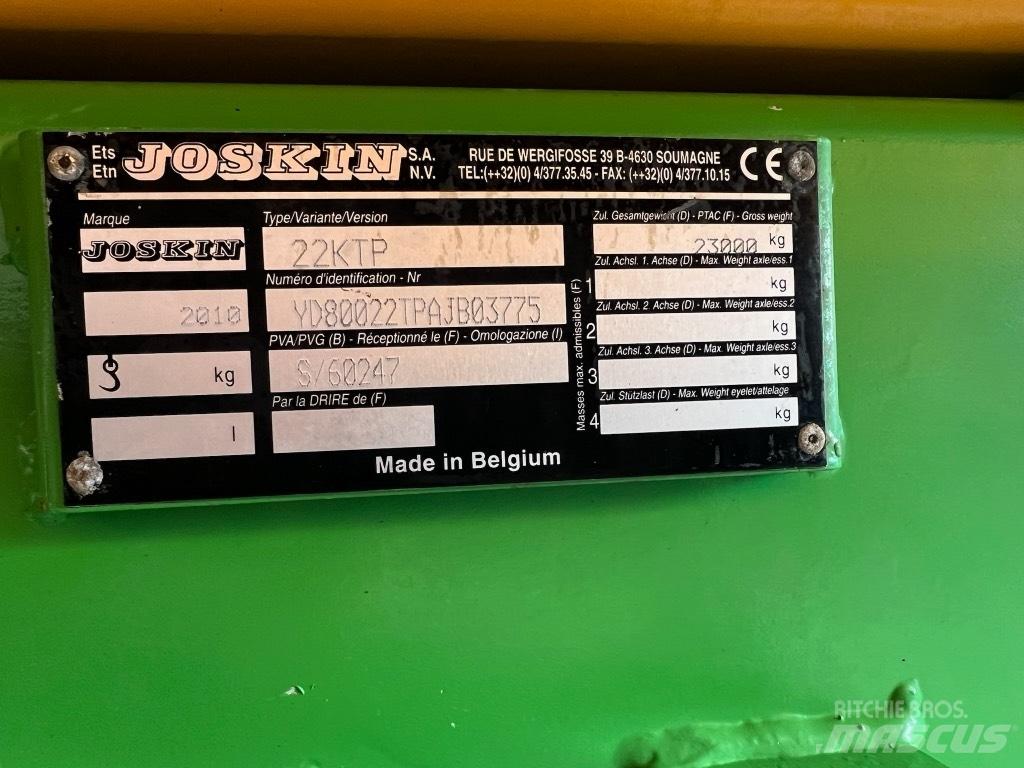 Joskin 22KTP Savivartės priekabos