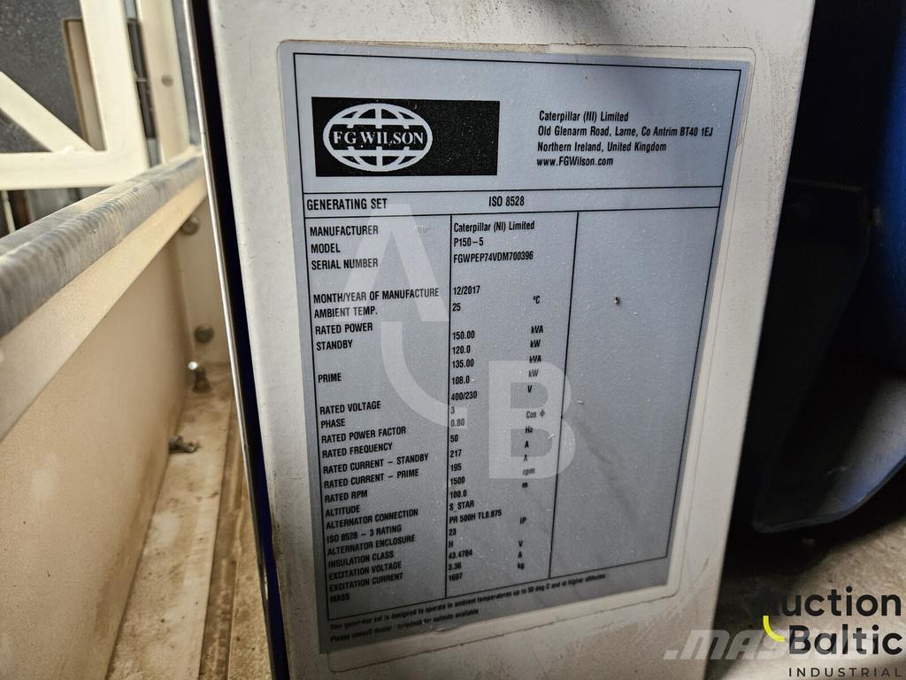 FG Wilson P150-5 Dyzeliniai generatoriai