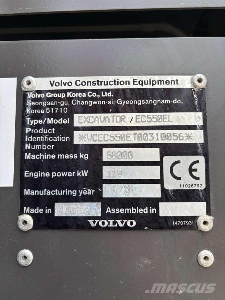 Volvo EC550EL Vikšriniai ekskavatoriai