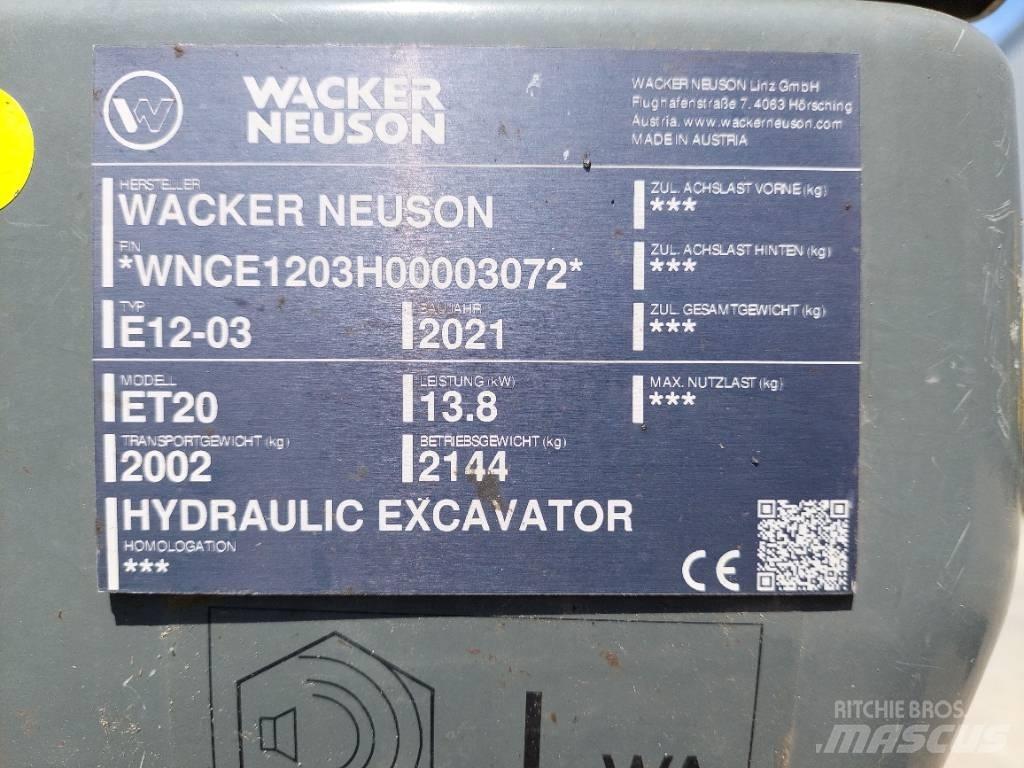 Wacker Neuson ET20 Vikšriniai ekskavatoriai