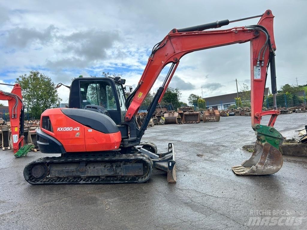 Kubota KX080-4 Vidutinės galios ekskavatoriai 7-12 t