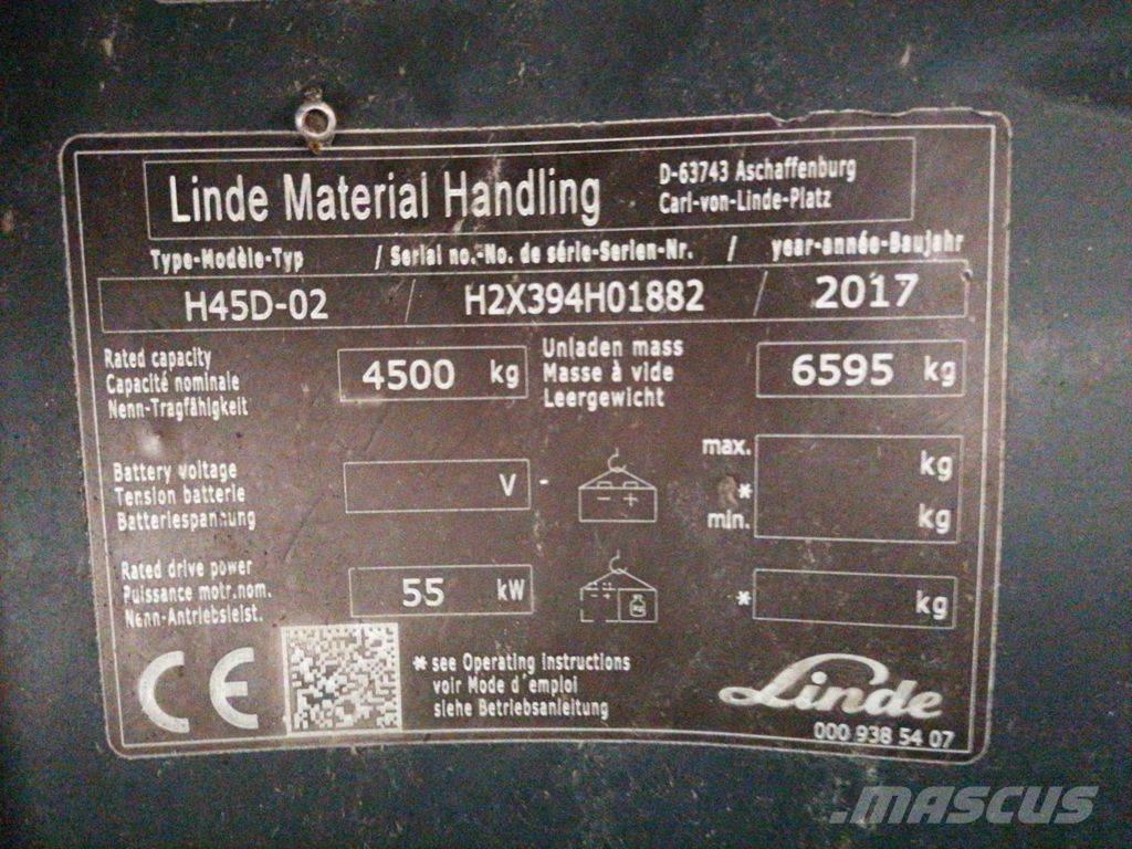 Linde H45D-02 Dyzeliniai krautuvai