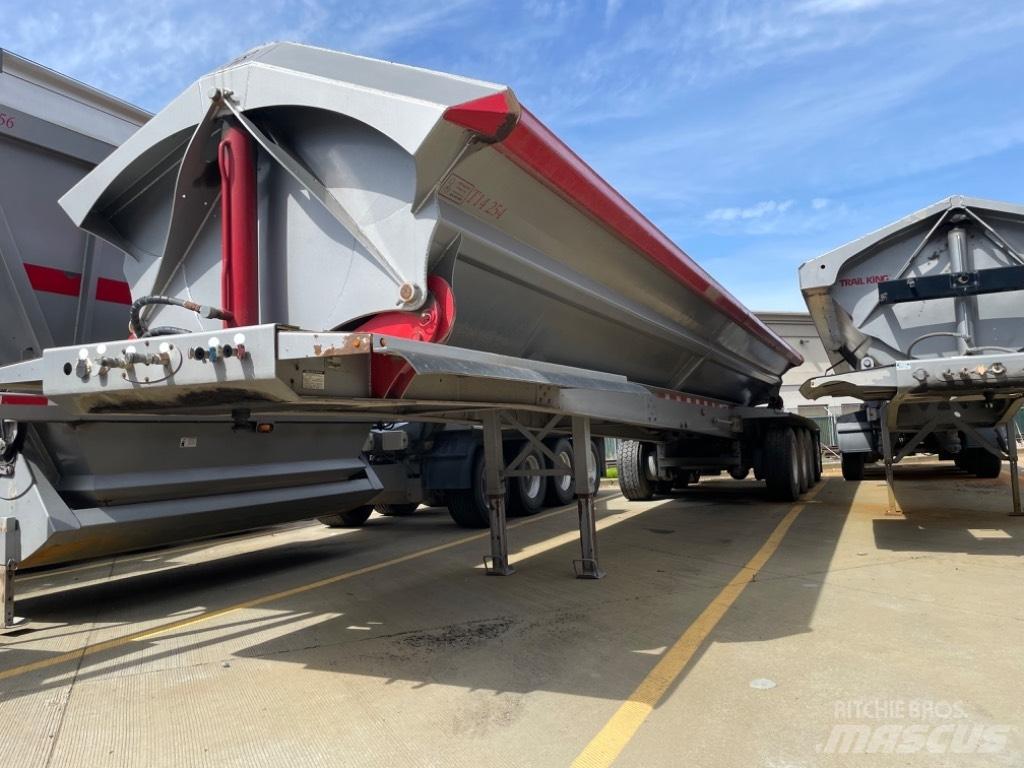  OSW 4 Axle Side Dump Savivartės priekabos