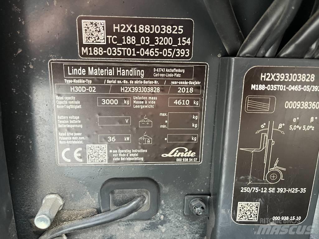 Linde H30D-02 Dyzeliniai krautuvai