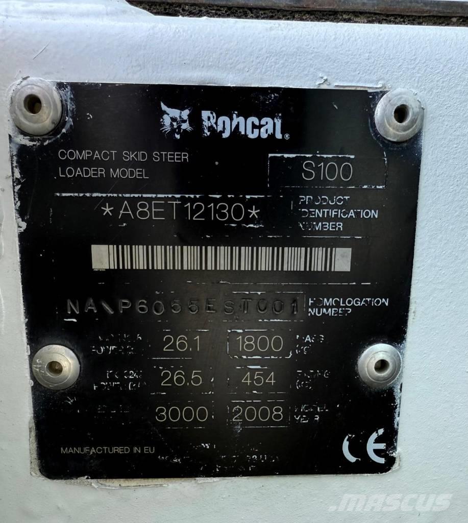 Bobcat S 100 Krautuvai su šoniniu pasukimu