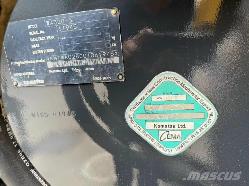 Komatsu WA 320-5 Naudoti ratiniai krautuvai