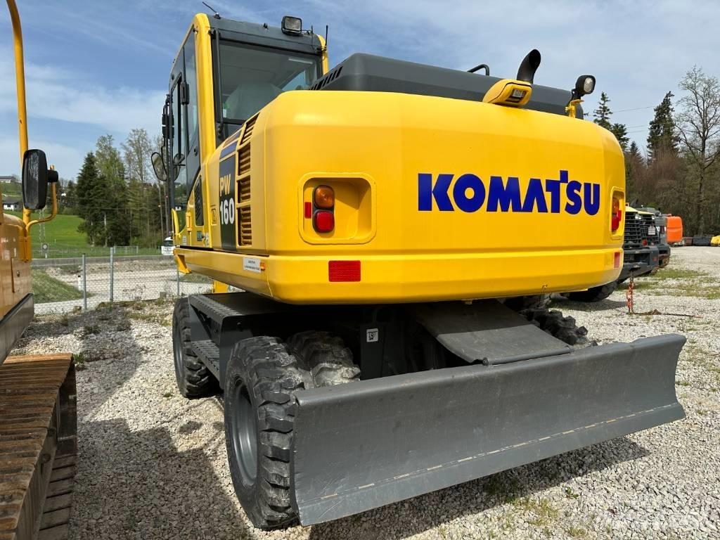 Komatsu PW 160-8 Ratiniai ekskavatoriai