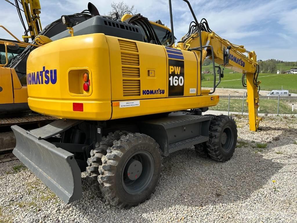 Komatsu PW 160-8 Ratiniai ekskavatoriai