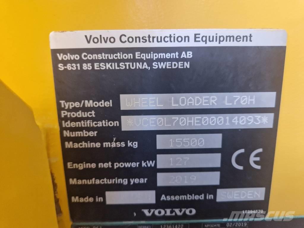 Volvo L 70 H Naudoti ratiniai krautuvai