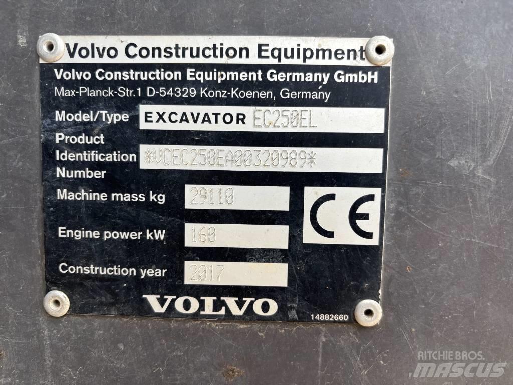 Volvo EC 250 EL Vikšriniai ekskavatoriai