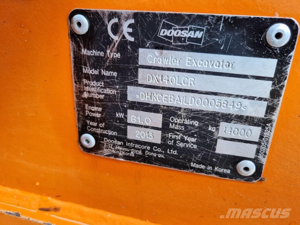 Doosan DX 140 LCR Ekskavatoriai