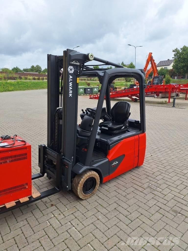 Linde E16 Elektriniai šakiniai krautuvai