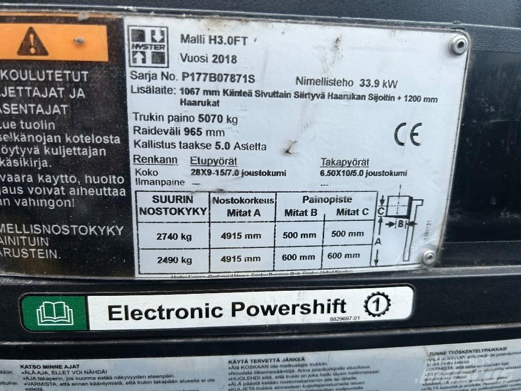 Hyster H 3.00 FT Dyzeliniai krautuvai