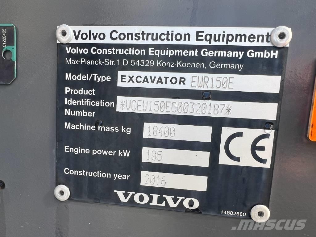 Volvo EWR 150 E Ratiniai ekskavatoriai