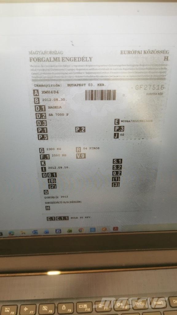 Bagela BA 7000 F Kiti kelių tiesimo įrengimai