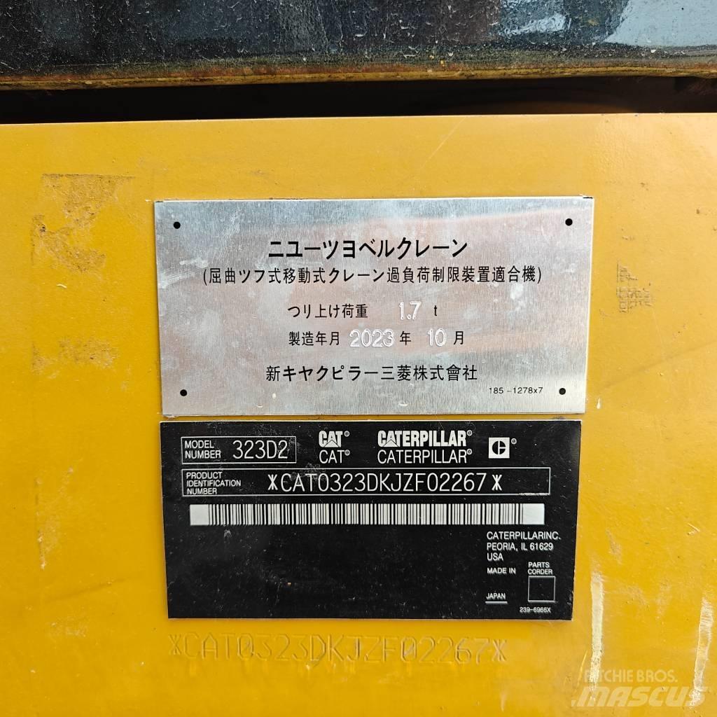 CAT 323 D L Vikšriniai ekskavatoriai