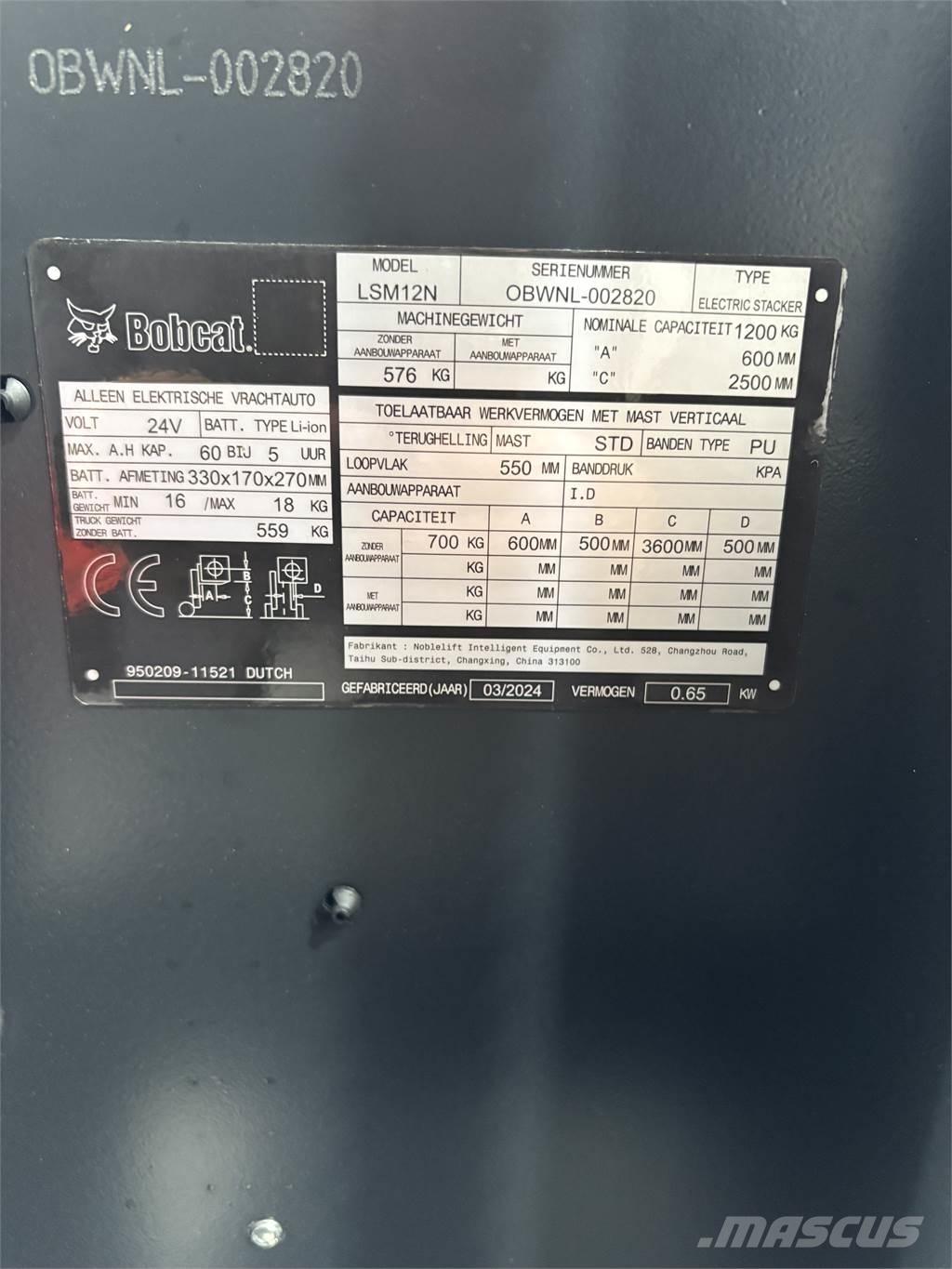 Bobcat LSM12N Savaeigiai rietuvai