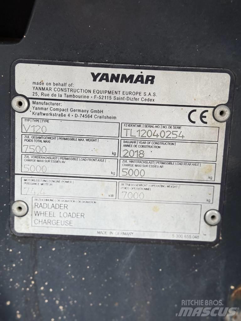 Yanmar V 120 Naudoti ratiniai krautuvai
