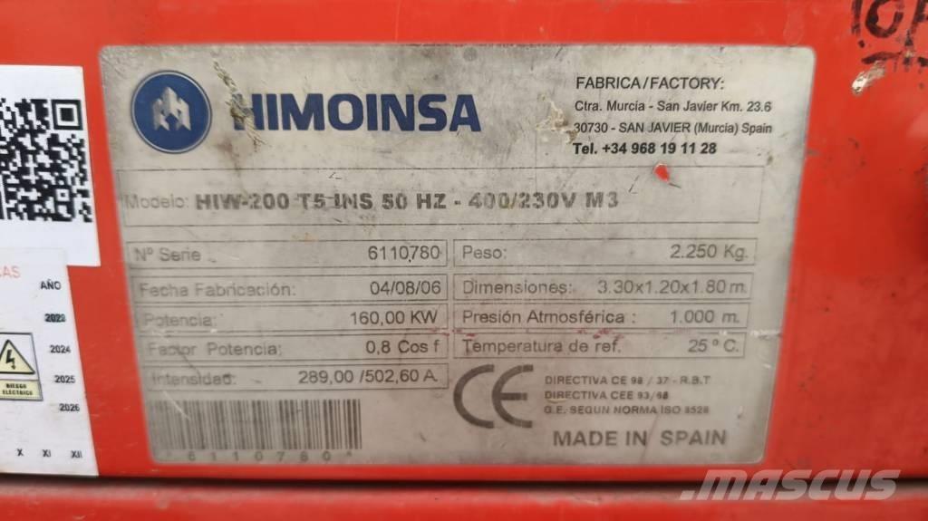 Himoinsa HIW 200 T5 Dyzeliniai generatoriai