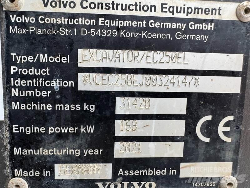 Volvo EC 250 EL Vikšriniai ekskavatoriai