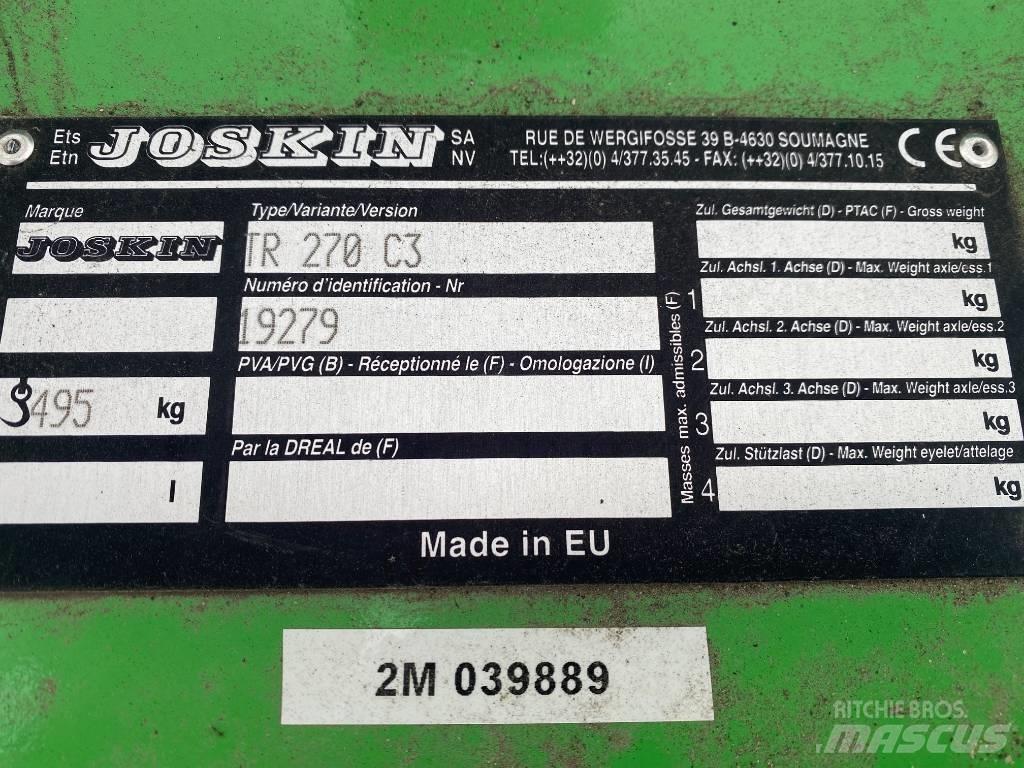 Joskin TR 270 C3 Ganyklų šienapjovės / rėžtuvės