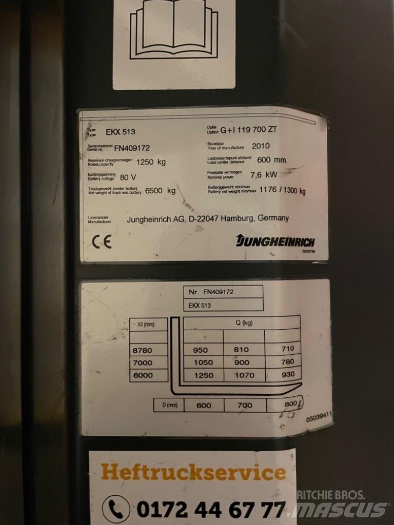Jungheinrich EKX 513 Didelių aukščių keltuvai-krautuvai
