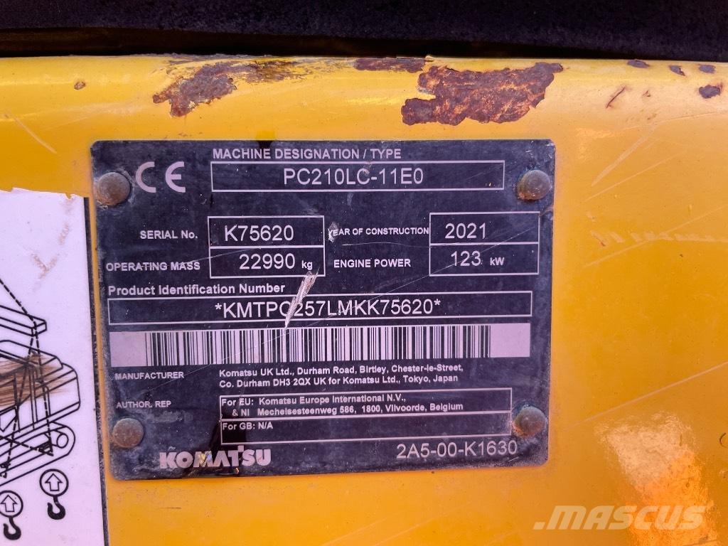 Komatsu PC 210 LC-11 Vikšriniai ekskavatoriai
