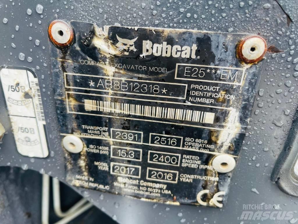 Bobcat E 25 Mini ekskavatoriai < 7 t