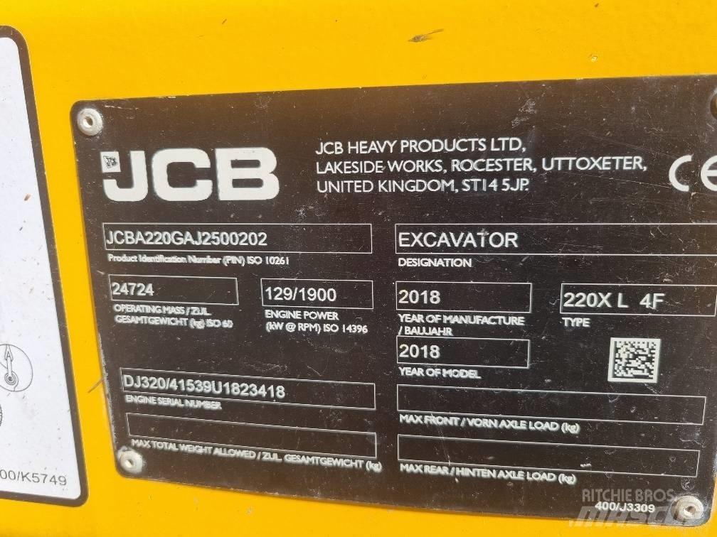 JCB 220 XL 4F Vikšriniai ekskavatoriai