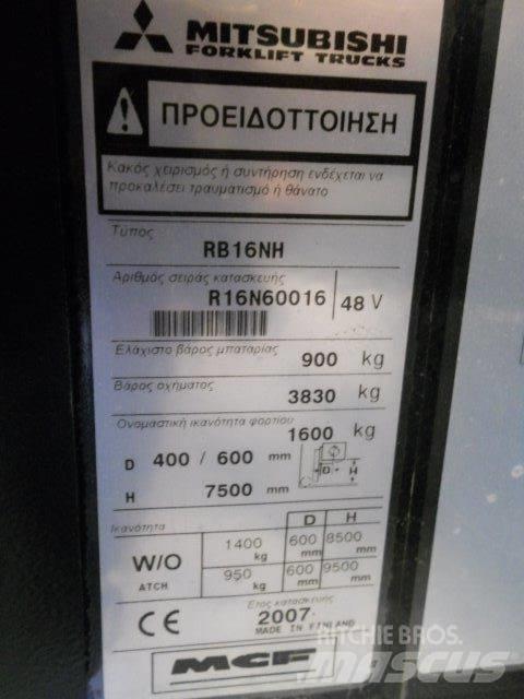 Mitsubishi RB16NH Šakiniai krautuvai su prailgintu keltuvu