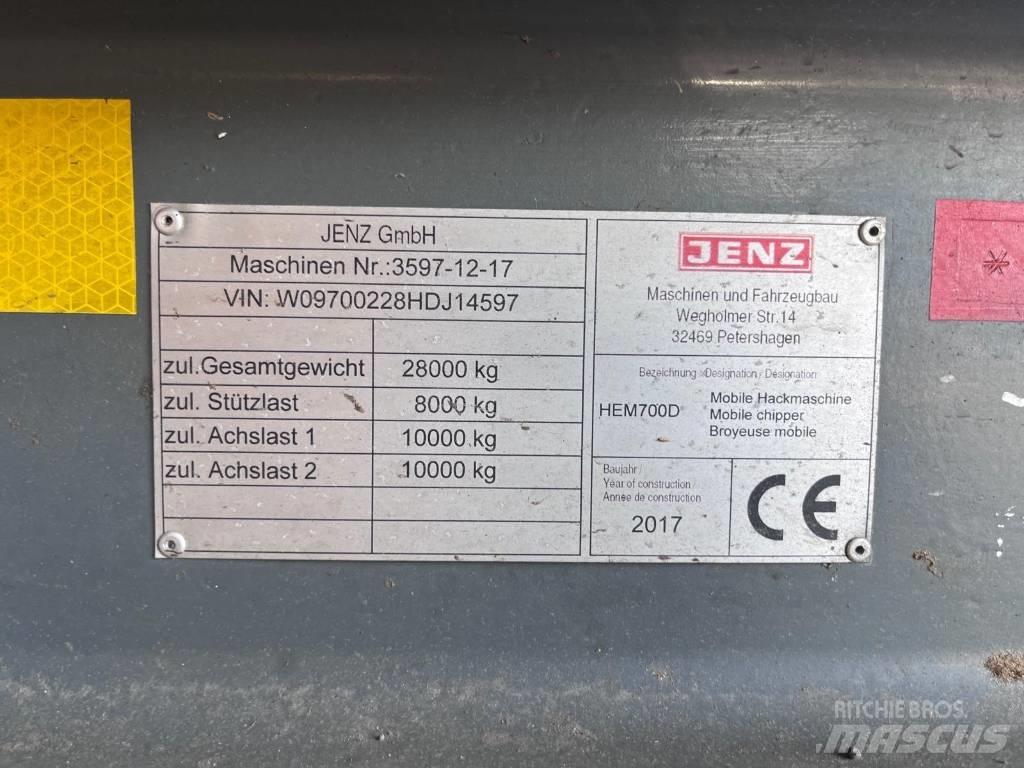 JENZ HEM 700 D Medienos smulkintuvai
