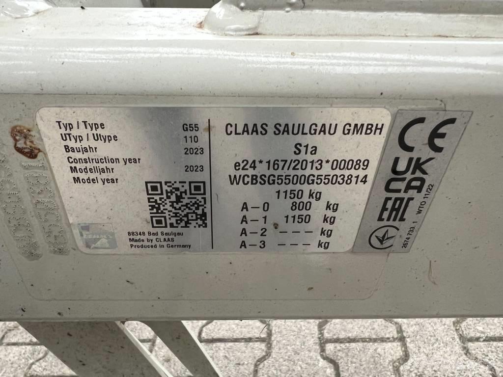 CLAAS Volto 1100 T Šieno grėbliai ir vartytuvai