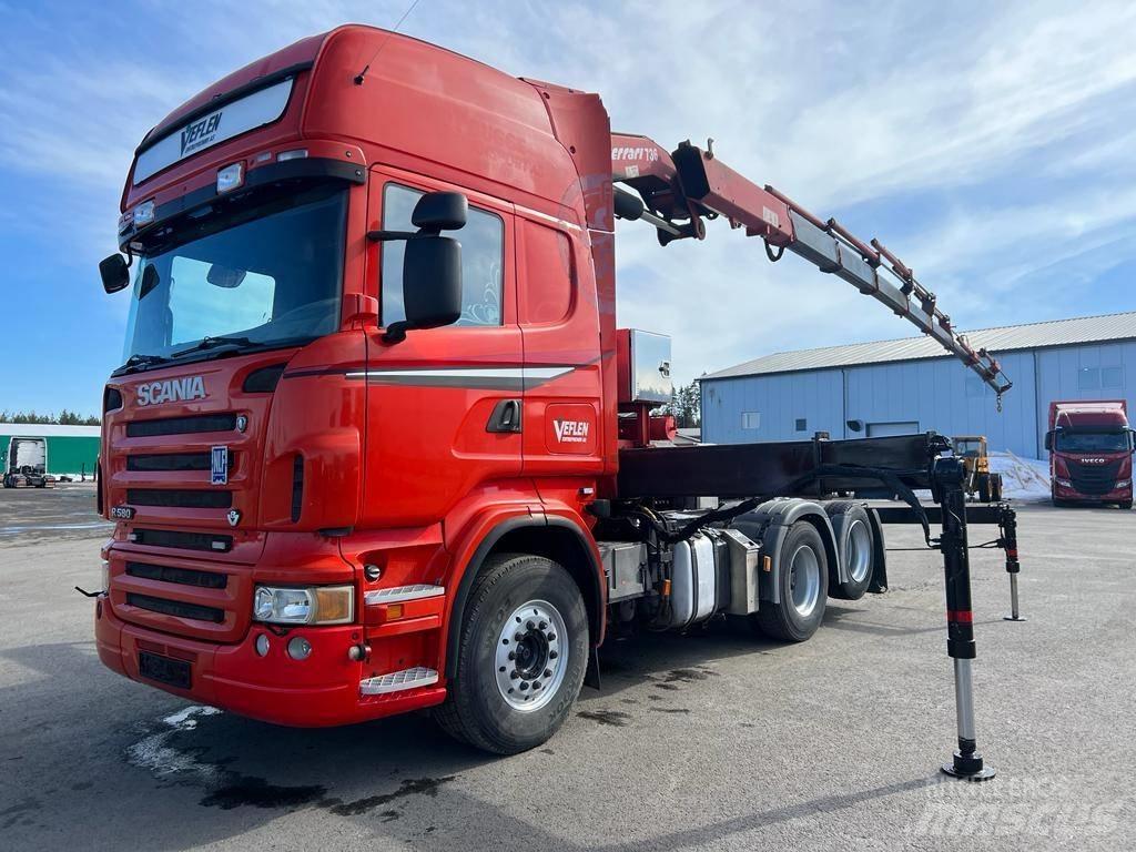 Scania R 580 Automobiliniai kranai