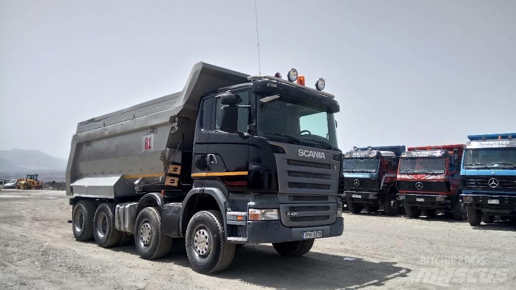 Scania R 420 Savivarčių priekabų vilkikai