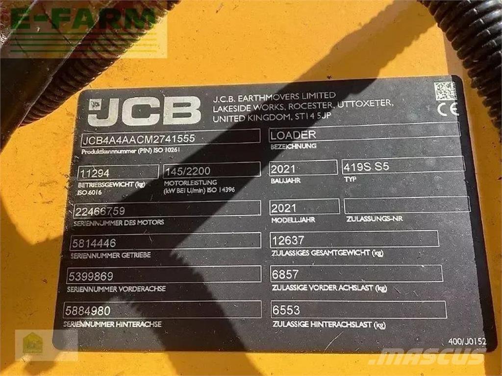 JCB 419s s5 Mini ekskavatoriai < 7 t