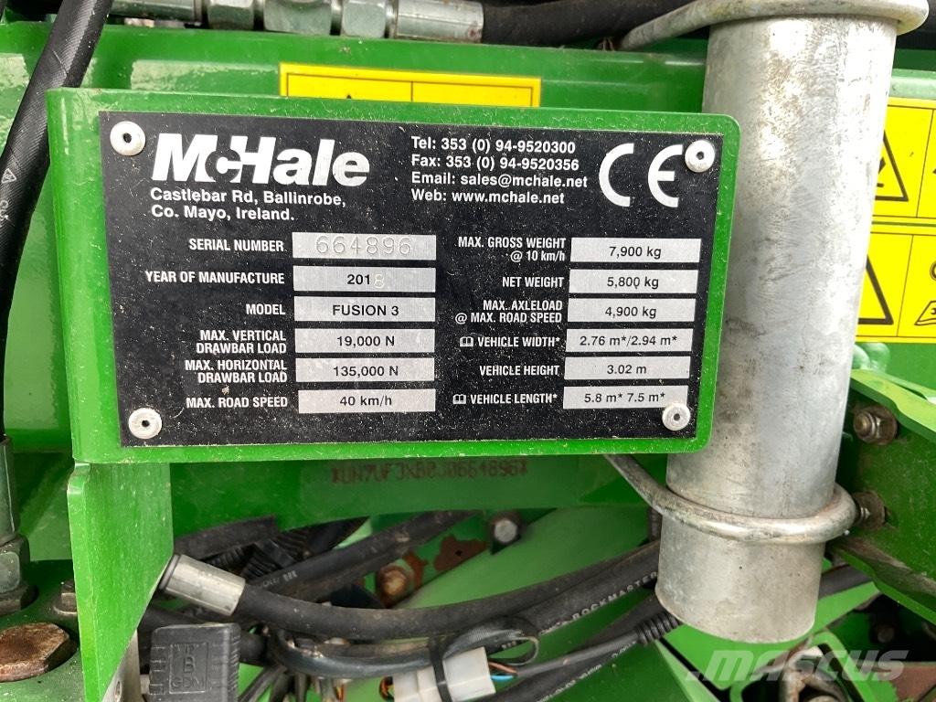 McHale Fusion 3 Ritinių presai