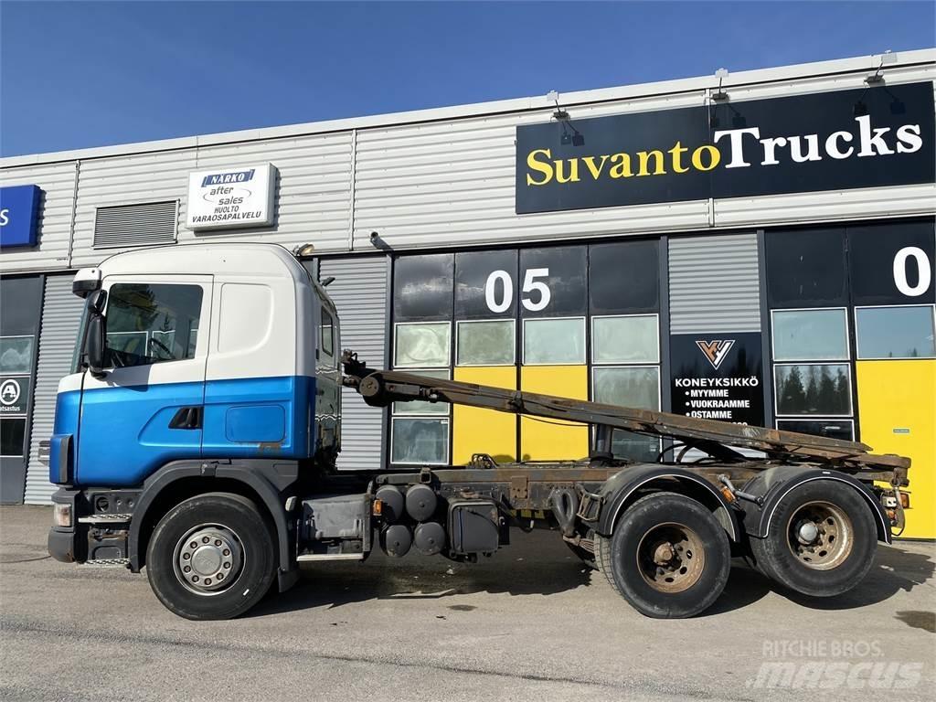 Scania R 124 6X2 Savivarčiai su kabeliniu keltuvu