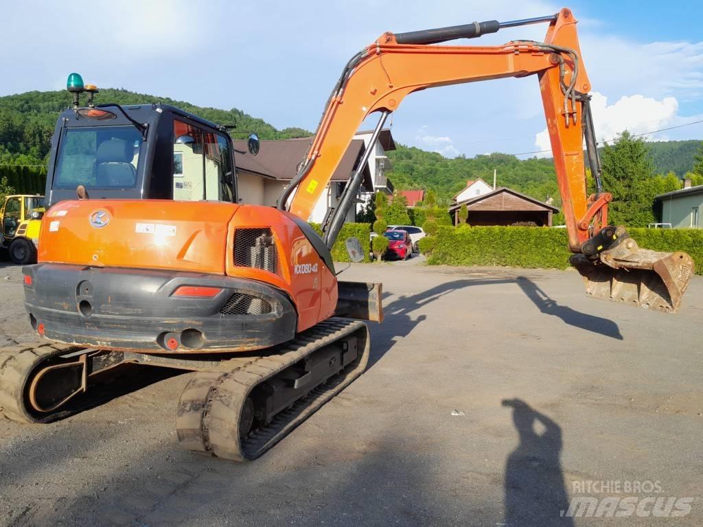 Kubota KX 080-4 Vidutinės galios ekskavatoriai 7-12 t