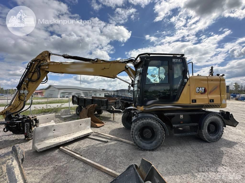 CAT M 314 Ratiniai ekskavatoriai