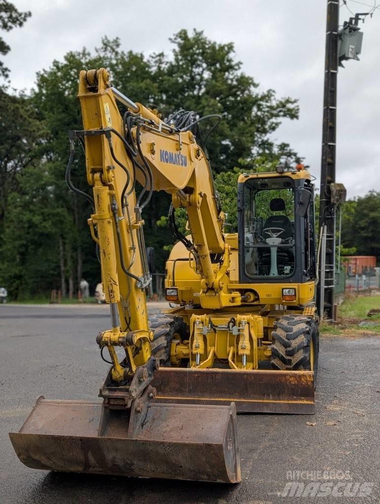 Komatsu PW 98 MR-8 Ratiniai ekskavatoriai