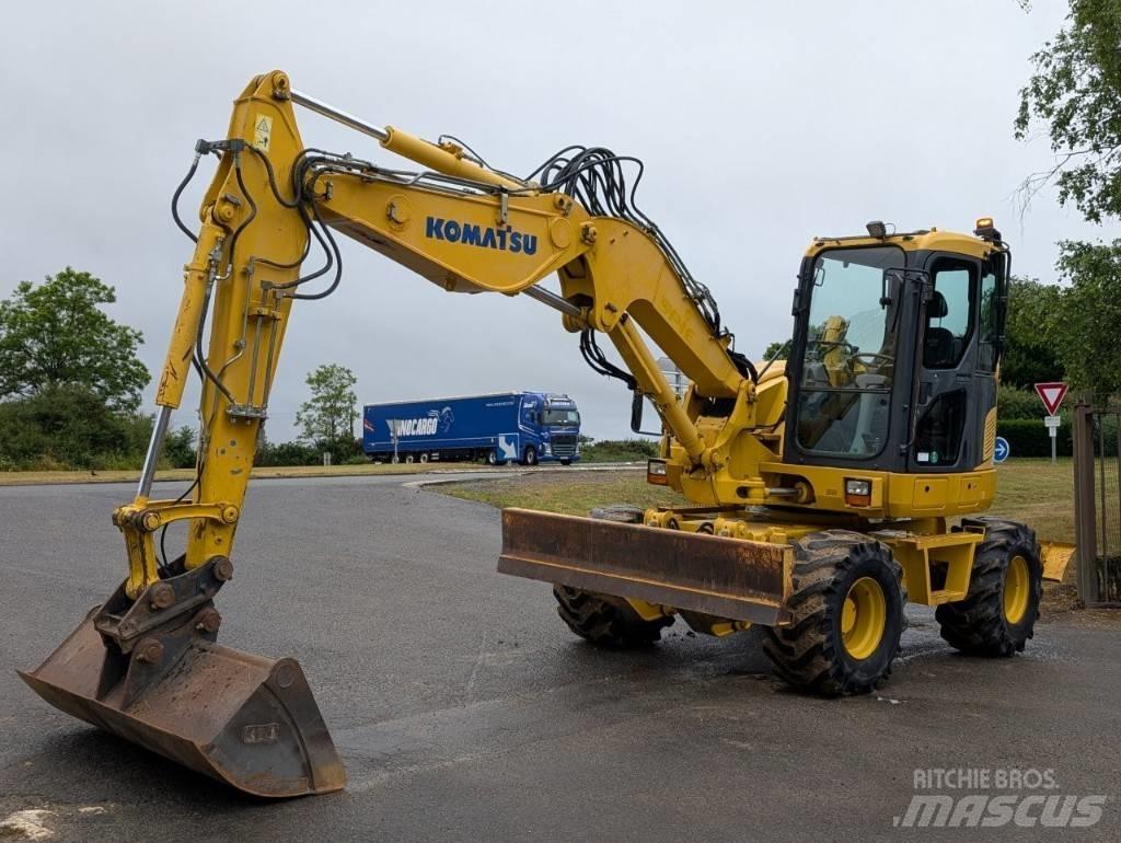 Komatsu PW 98 MR-8 Ratiniai ekskavatoriai